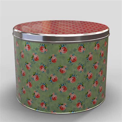 tall round tin containers